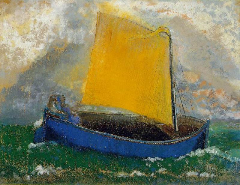 Odilon Redon The Mystical Boat oil painting image